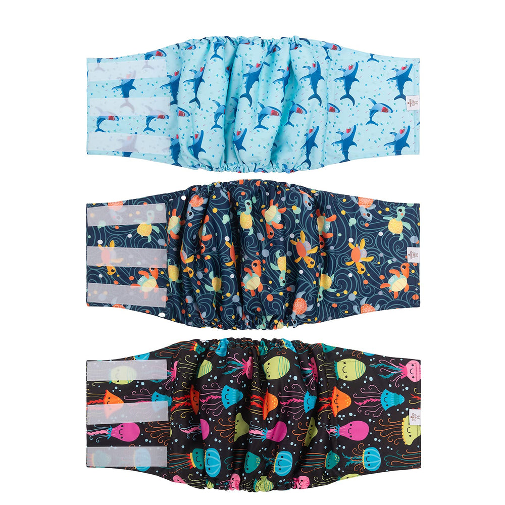 CuteBone pañales para perro macho lavables, comodidad diaria y reutilizables.