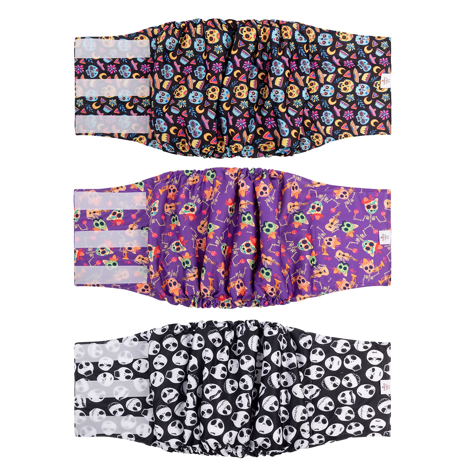 CuteBone pañales para perro macho de Halloween, mantiene limpio durante paseos.