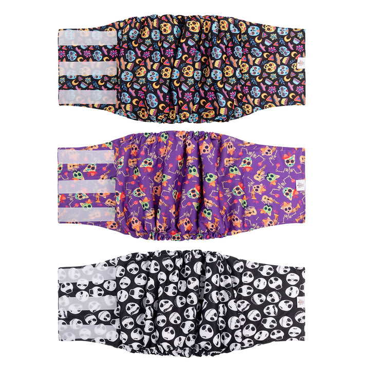 CuteBone pañales para perro macho de Halloween, mantiene limpio durante paseos.