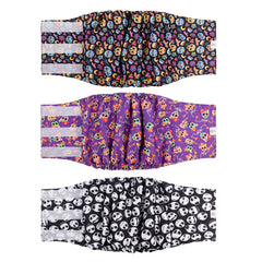 CuteBone pañales para perro macho de Halloween, mantiene limpio durante paseos.