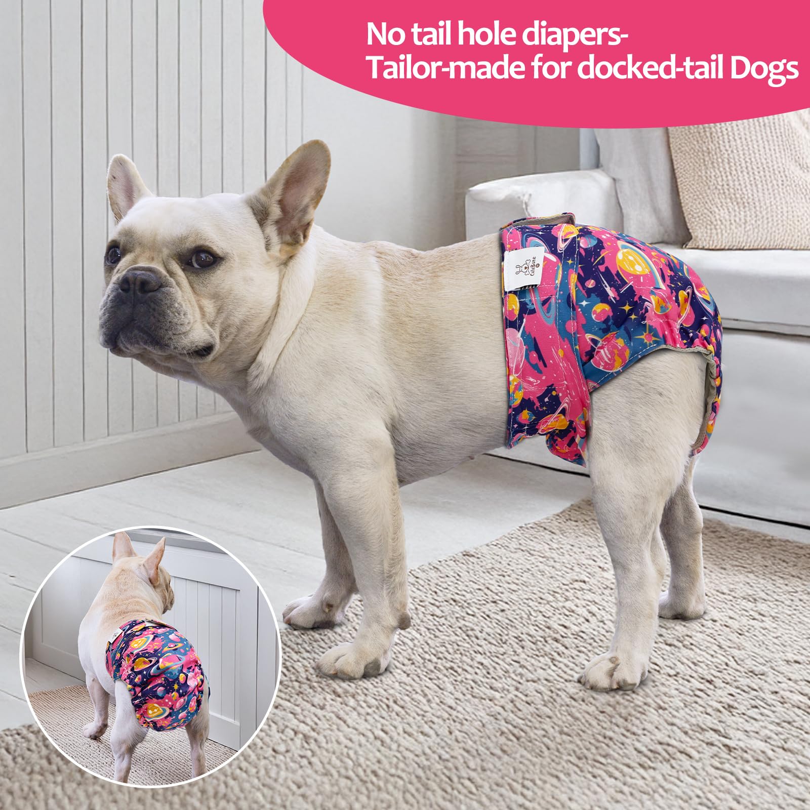 CuteBone pañales absorbente de doble capa para perros
