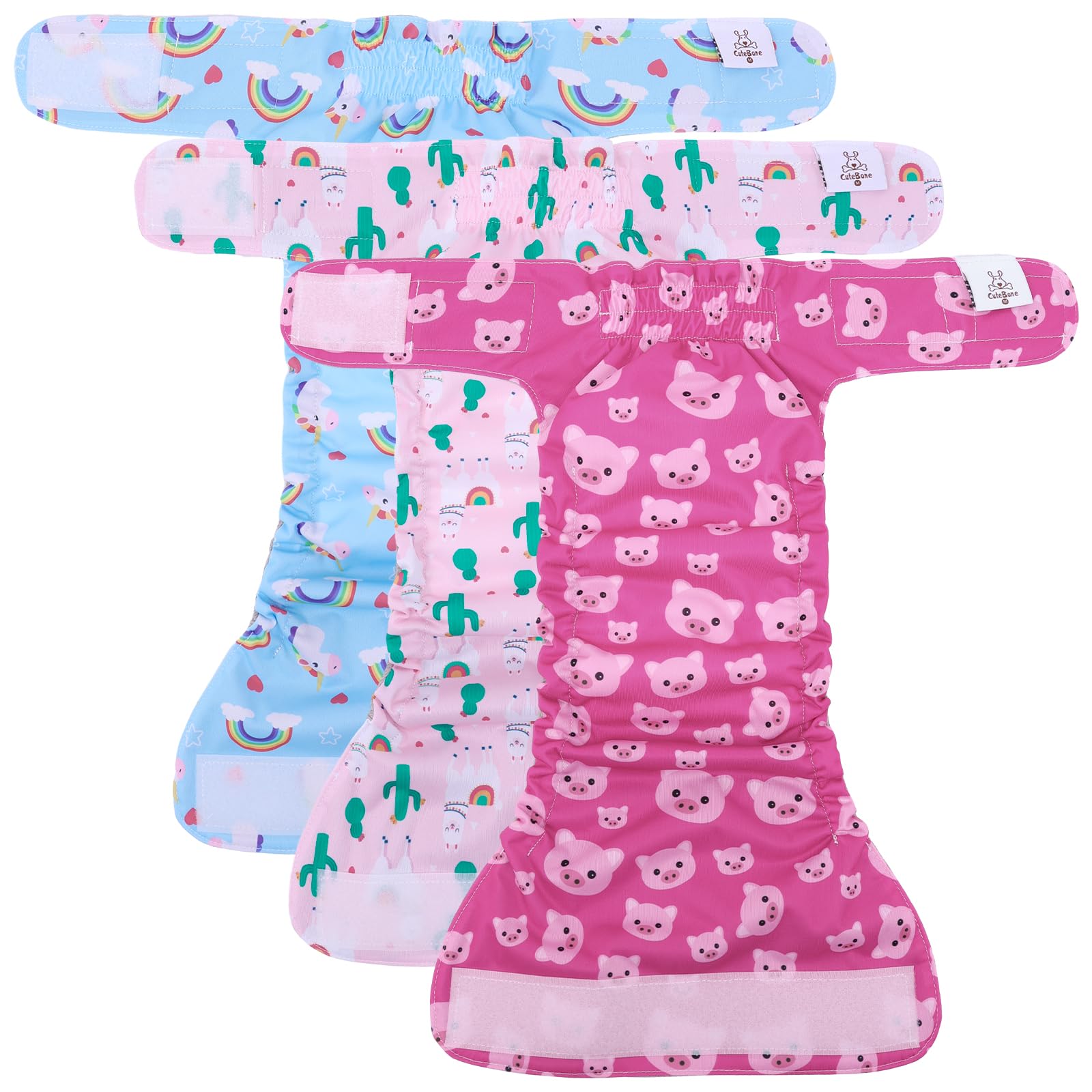 Pañales CuteBone forro interior suave y secado rápido para comodidad