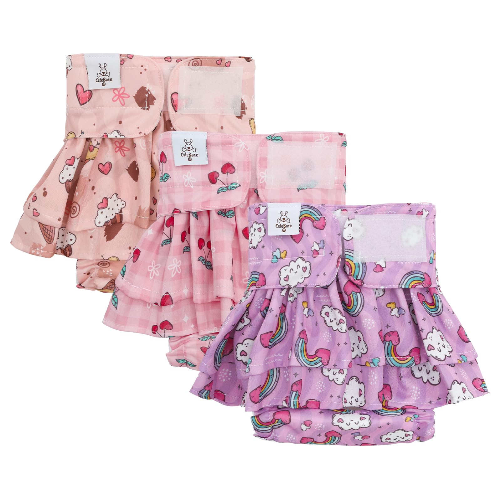 CuteBone pañales reutilizables y lavables para uso diario.