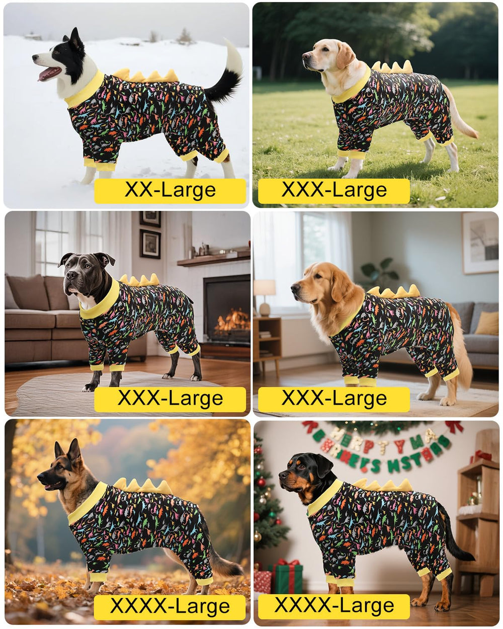 CuteBone Pijama Dinosaurio Perro: cómodo para uso durante todo el año y actividades ligeras.
