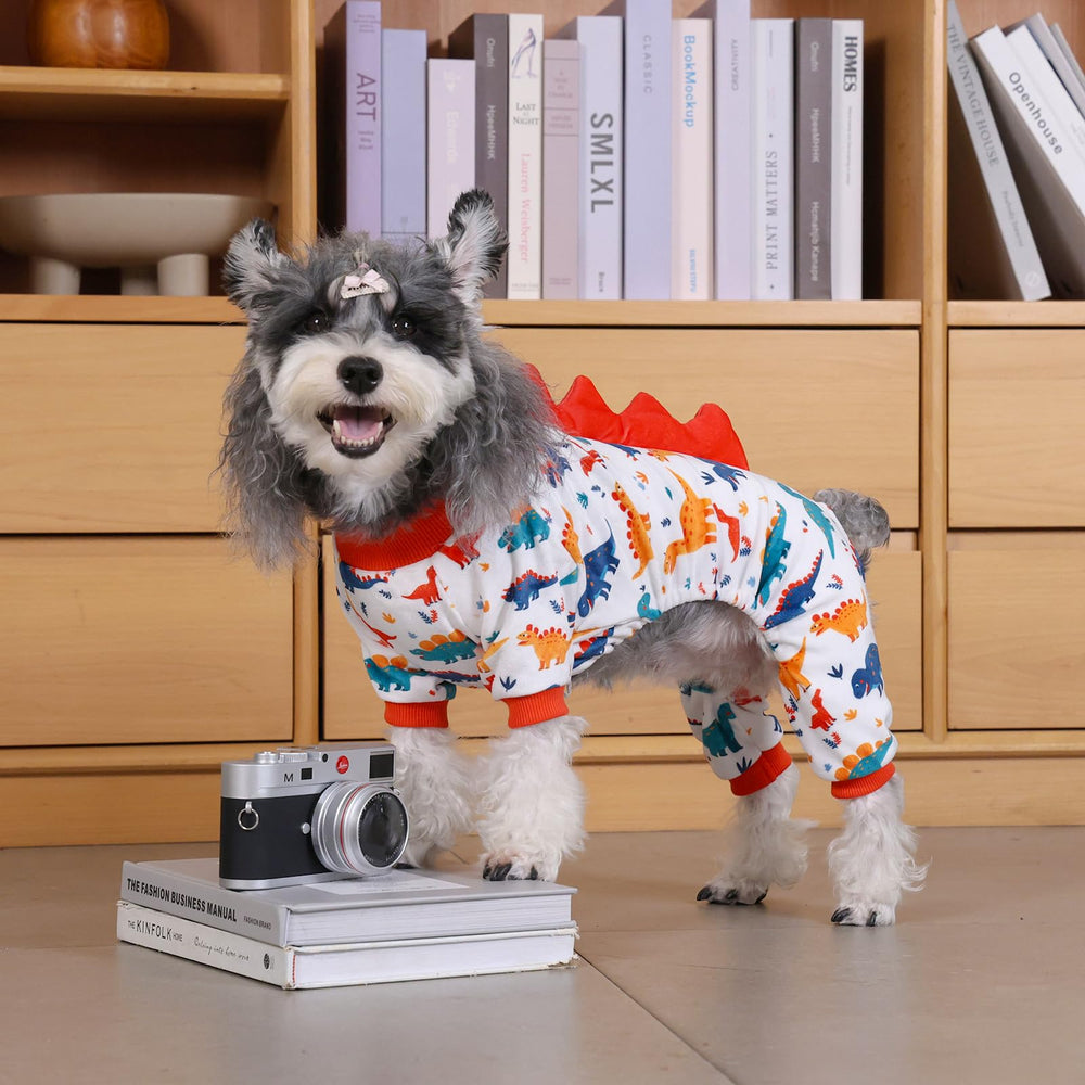 CuteBone Pijama Dinosaurio para Perro, ideal para perros pequeños en casa.