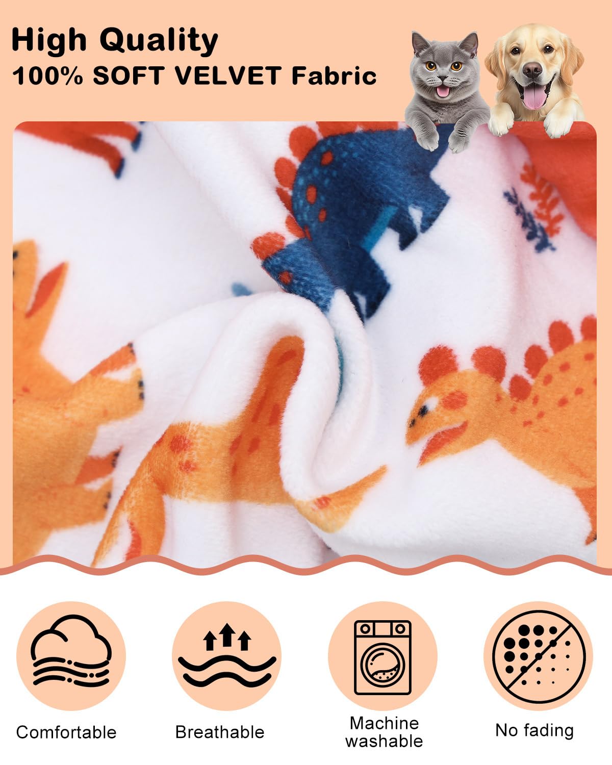 CuteBone Pijama Dinosaurio para Perro, tejido elástico para libertad de movimiento.