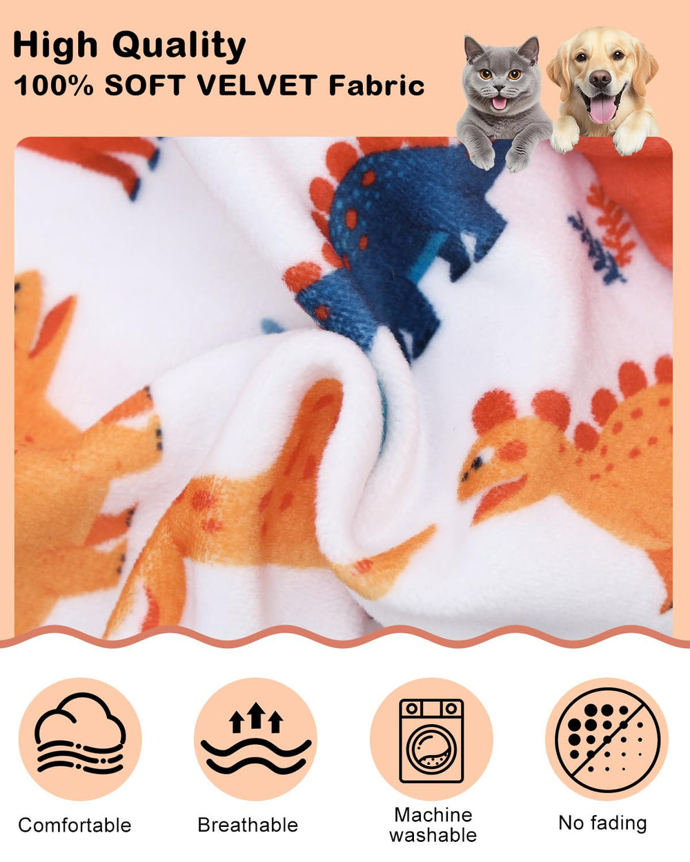 CuteBone Pijama Dinosaurio para Perro, tejido elástico para libertad de movimiento.