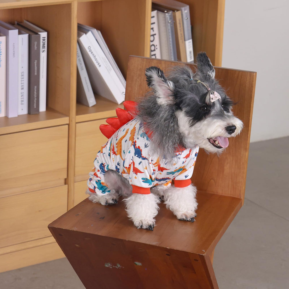 CuteBone Pijama Dinosaurio para Perro, uso diario suave y cómodo.