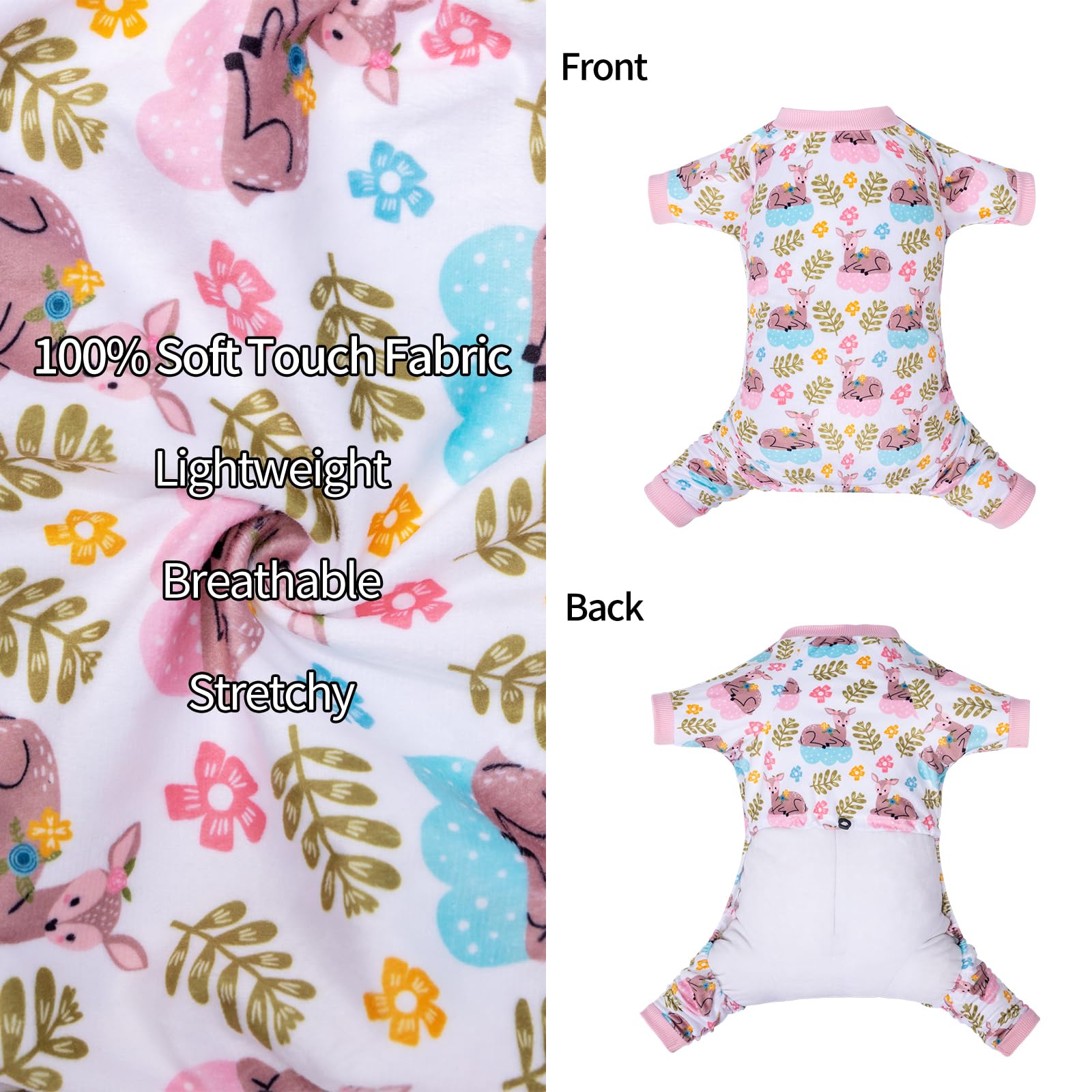 CuteBone pijama pull-over, diseño fácil de colocar, ajuste seguro durante la actividad.