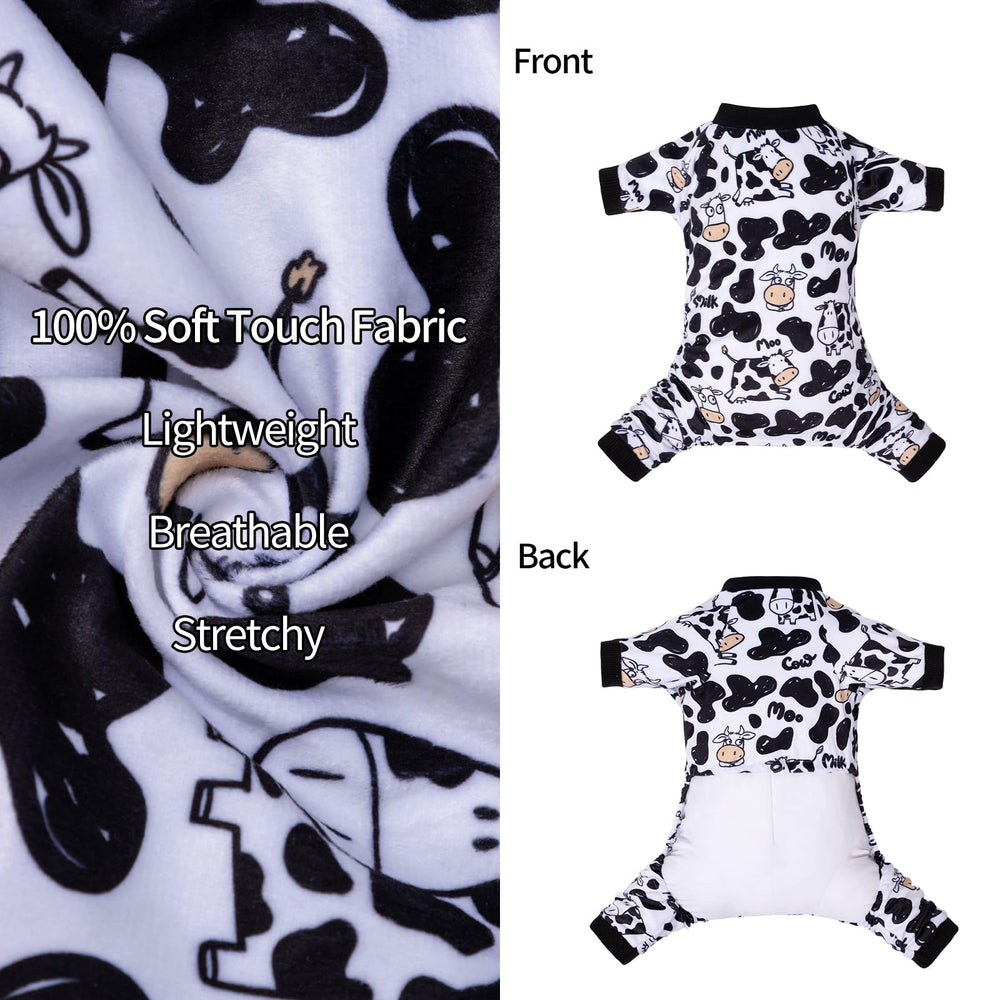 CuteBone Pijama para perro, diseño de cuatro patas, fácil de vestir.