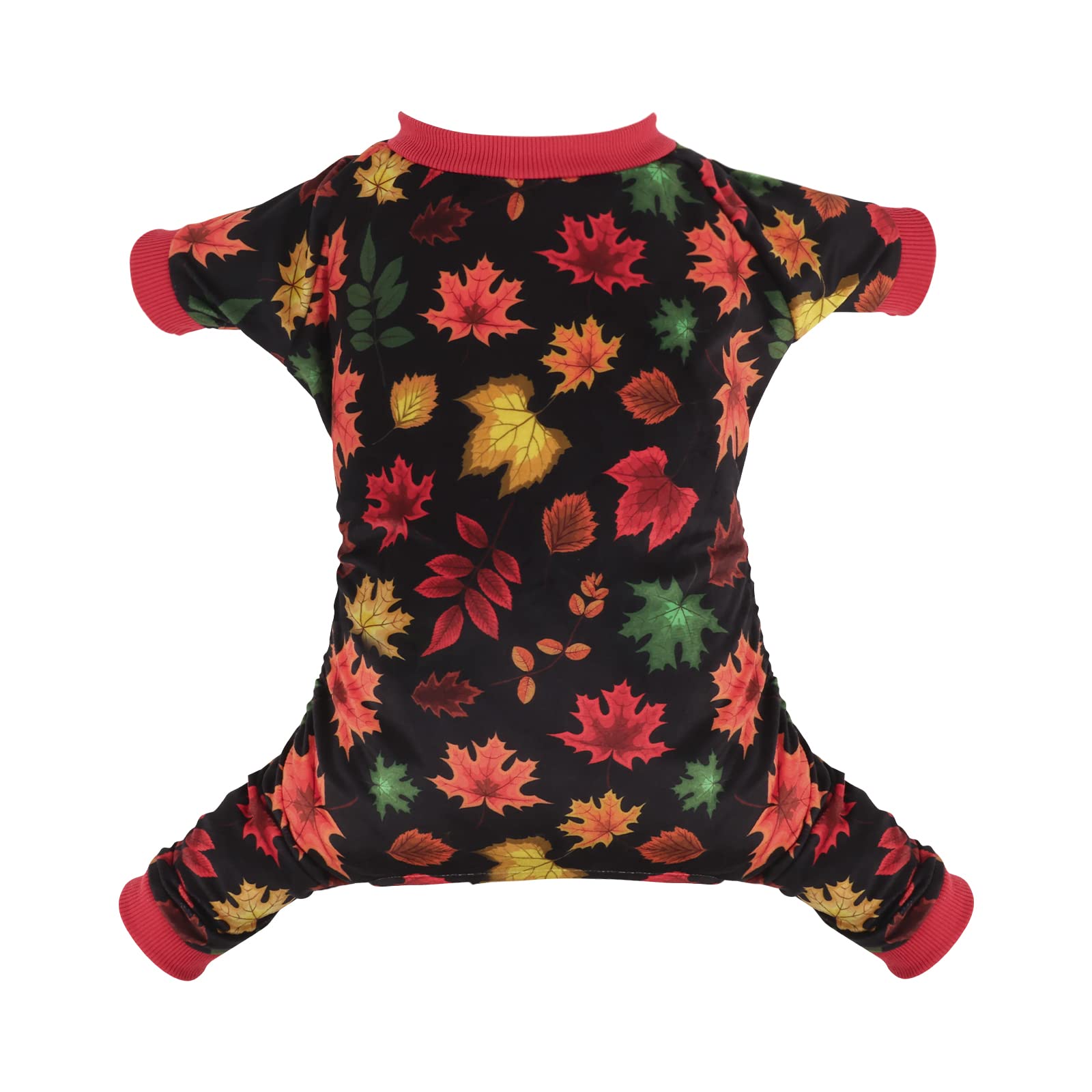 CuteBone Pijama para perro Halloween, vista frontal, comodidad para dormir.