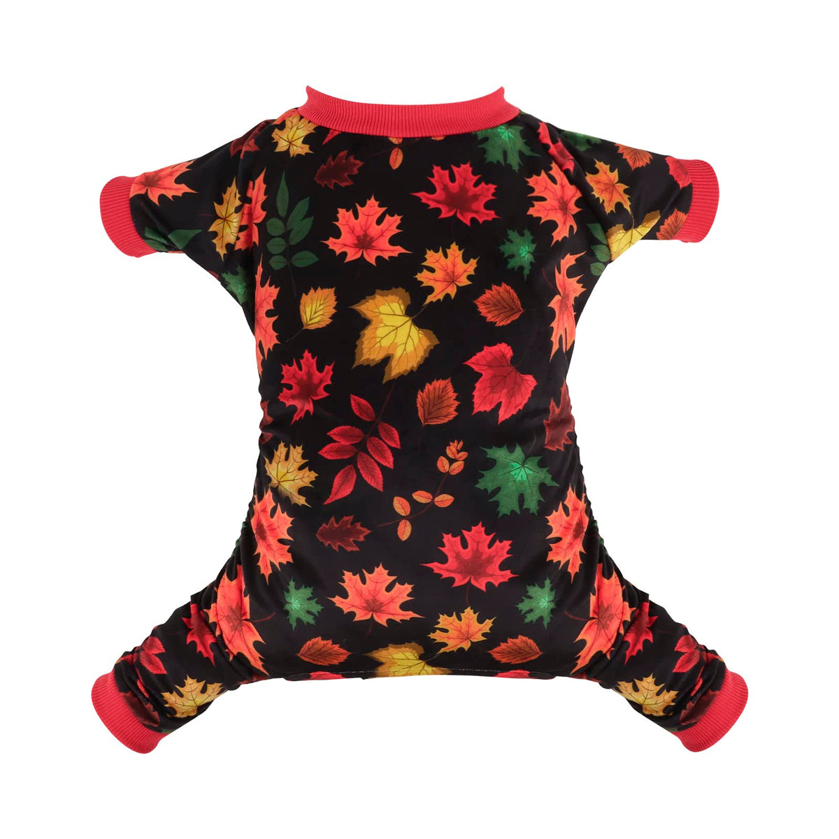 CuteBone Pijama para perro Halloween, vista frontal, comodidad para dormir.