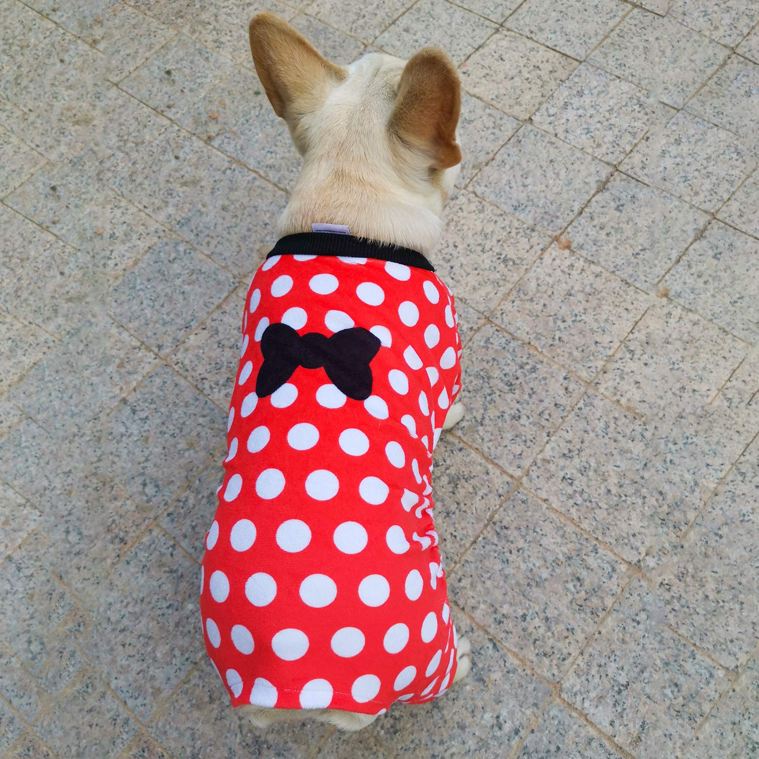 CuteBone pijama para perro halloween, guía de tallas para mejor ajuste.