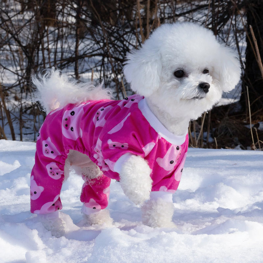 Pijama CuteBone de tejido minky suave para calor ligero.