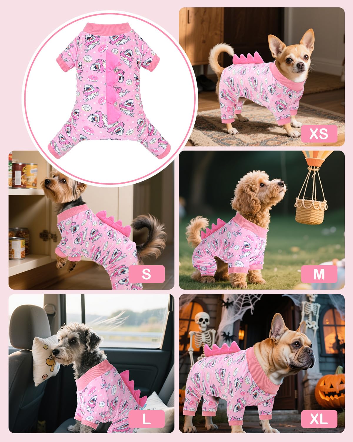 CuteBone Pijama con tejido elástico para libertad de movimiento.