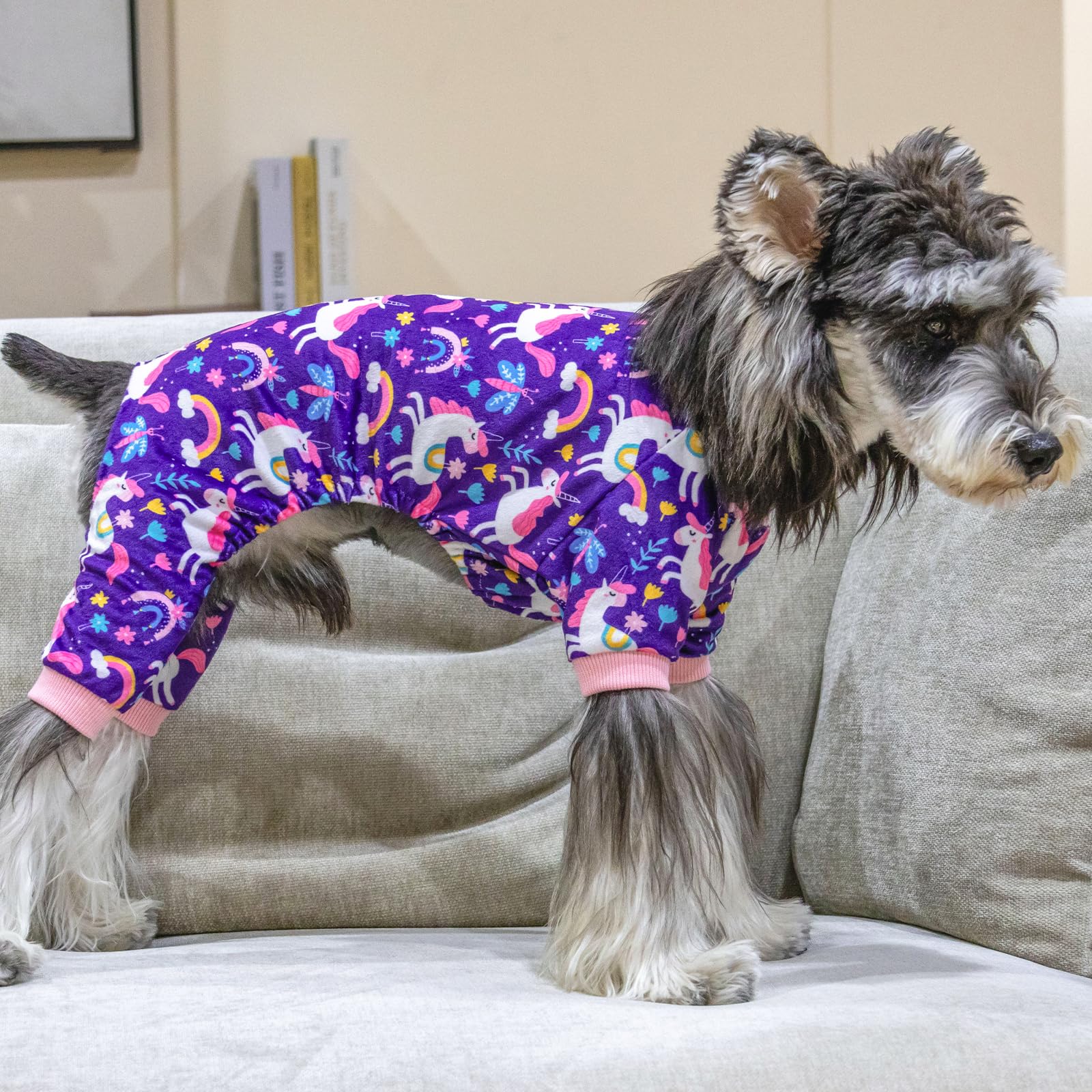 CuteBone Pijamas Navidenos para Perro, lavable a máquina para mantenimiento sencillo.