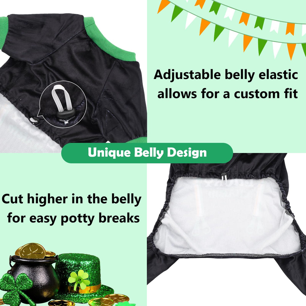 CuteBone Pijamas para Perro abertura abdominal para facilitar las necesidades