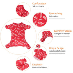 CuteBone pijamas-perro elastica libertad de movimiento durante juego.