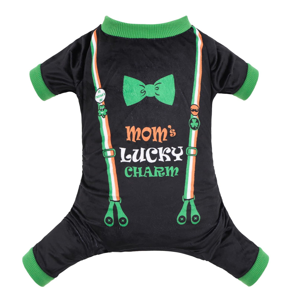 CuteBone Pijamas para Perro vista frontal con diseño adorable para paseos