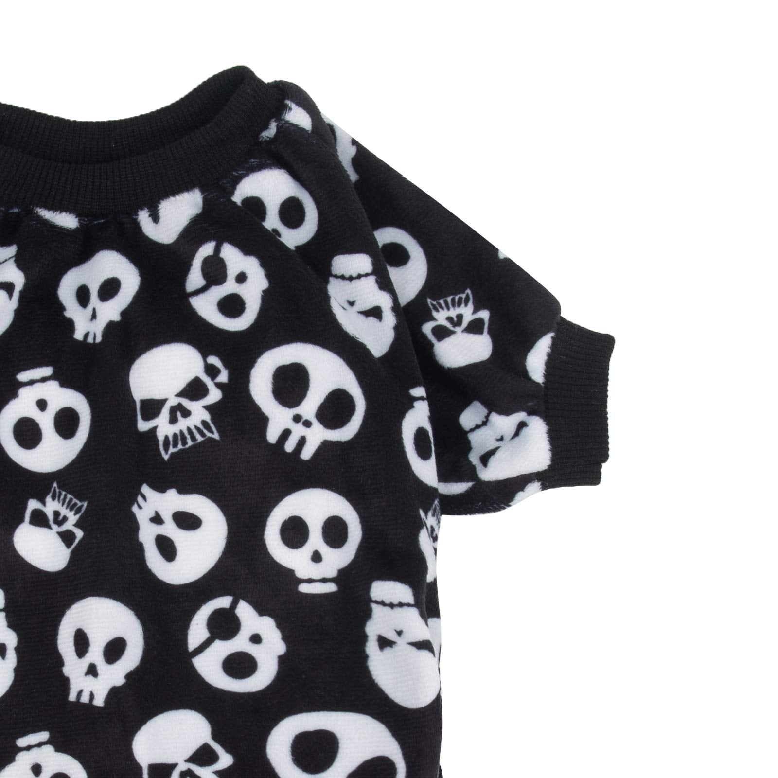 Pijama CuteBone para perro, diseño divertido, vista lateral.