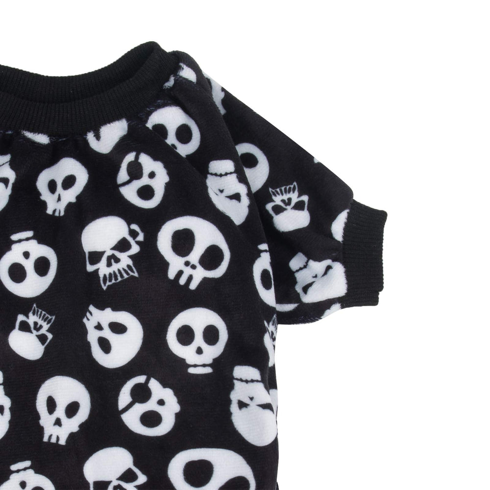 Pijama CuteBone para perro, diseño divertido, vista lateral.