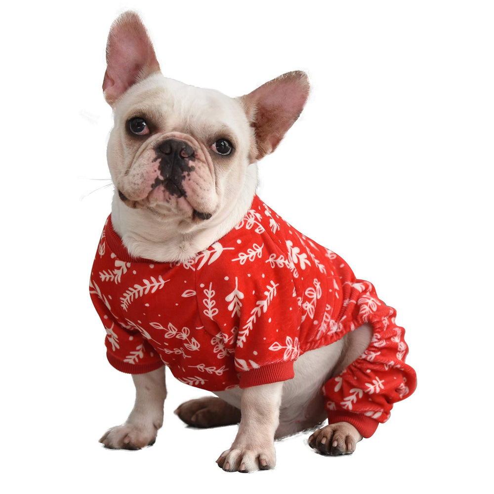 CuteBone pijamas-perro Navidad suaves y extensibles para movimiento cómodo.