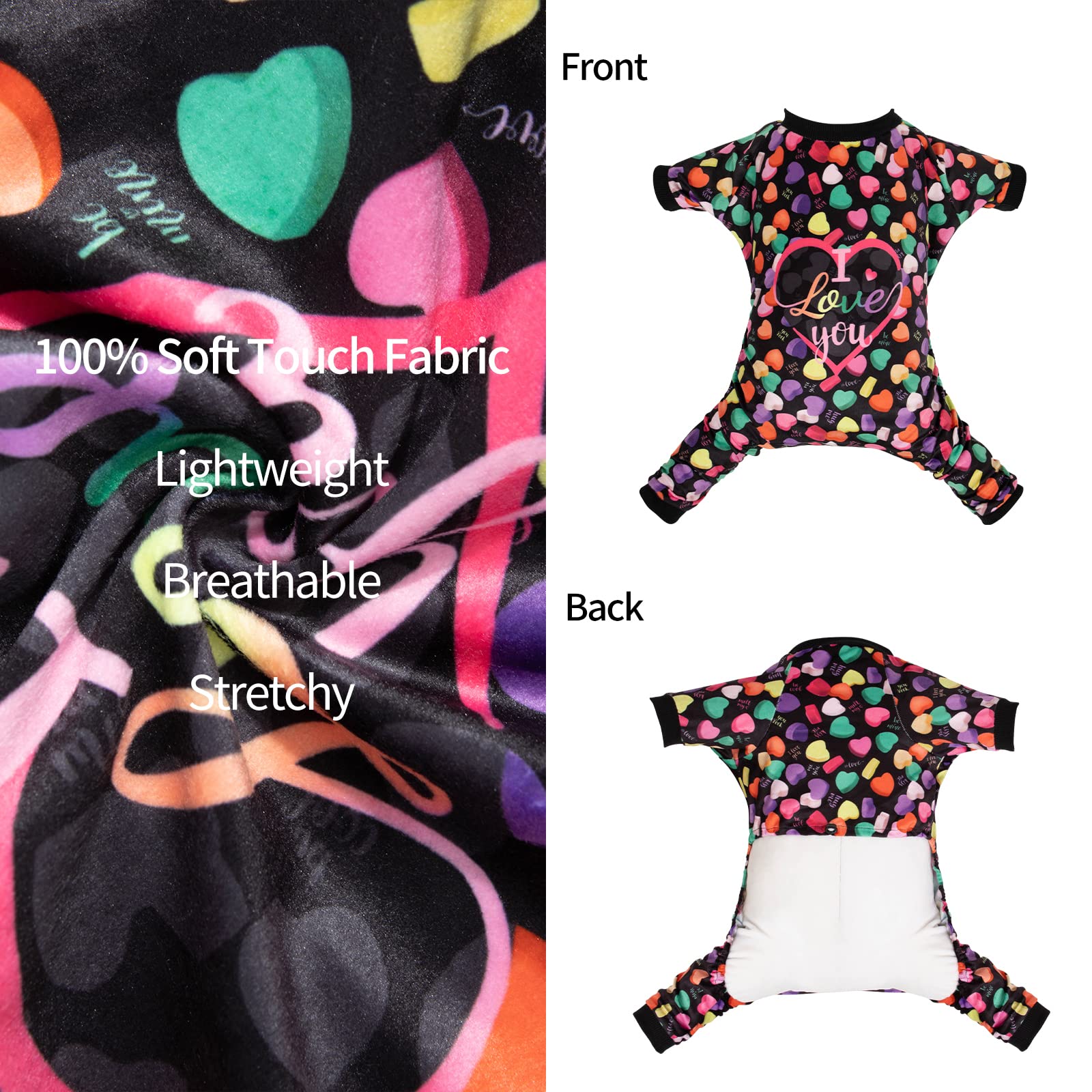 CuteBone pijamas para perro pequeño, diseño por la cabeza, vestir rápido y cómodo para cualquier ocasión.