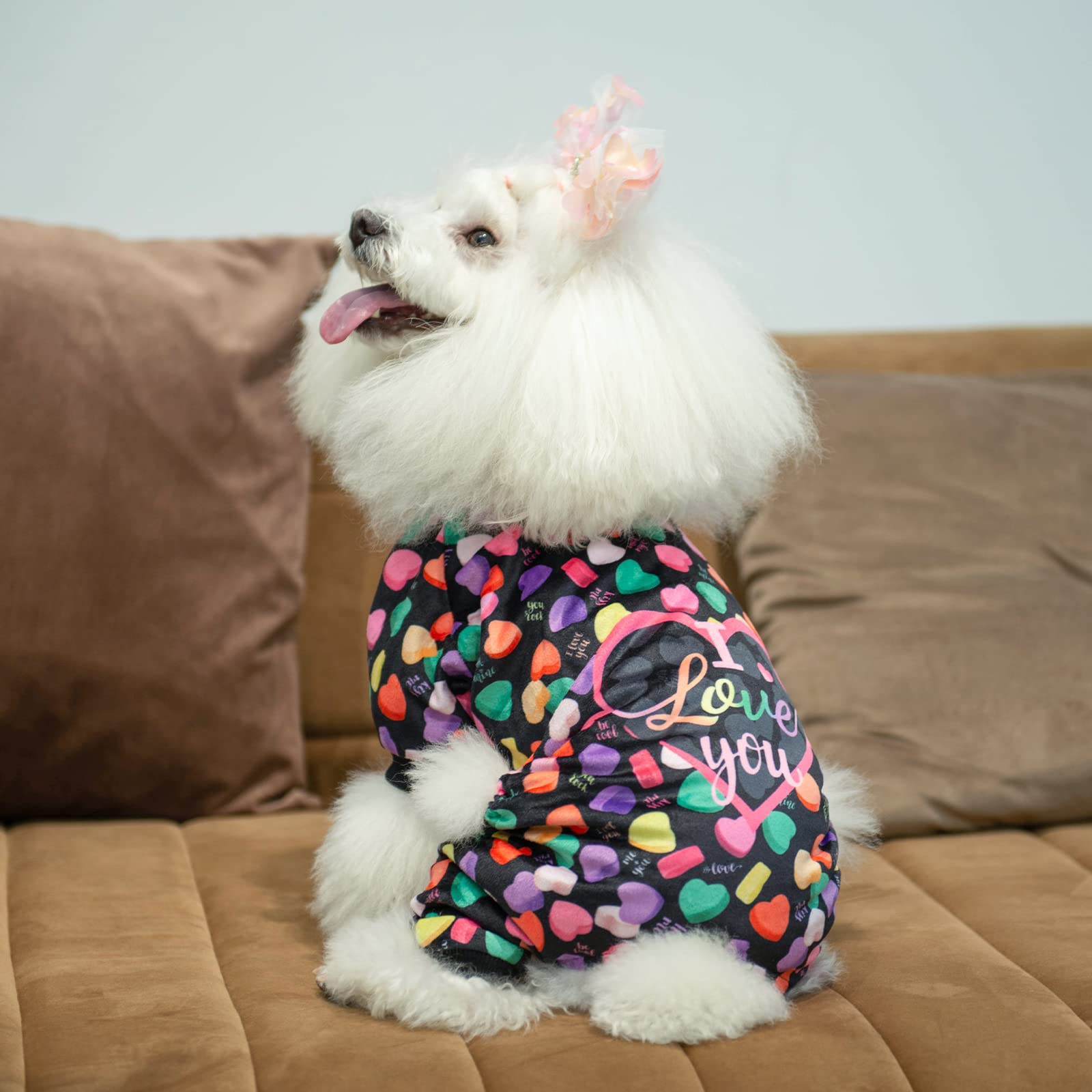 CuteBone pijamas para perro pequeño, lavado fácil, mantiene forma y suavidad tras lavados.