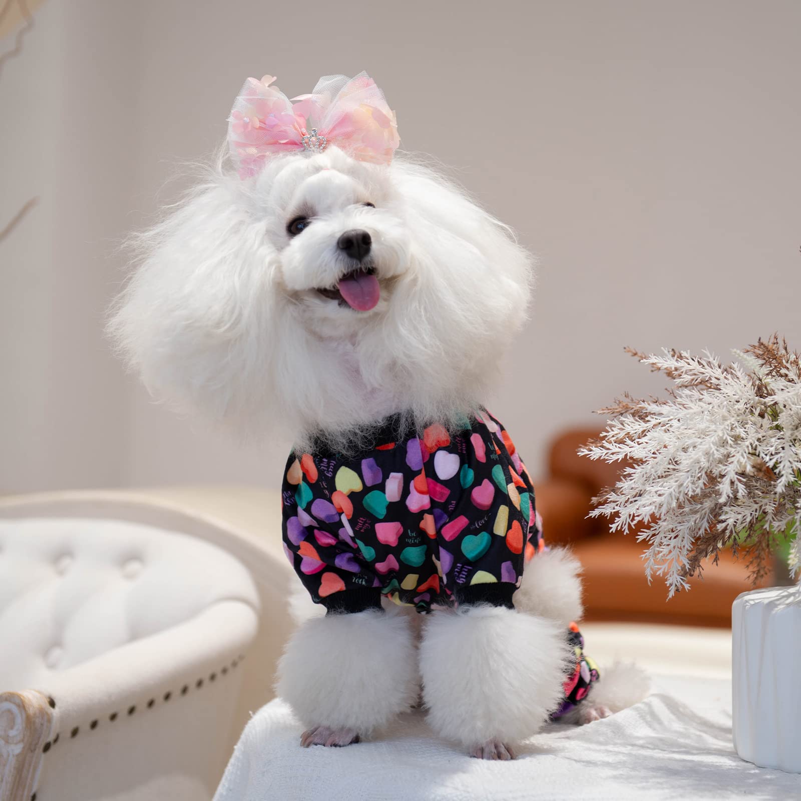 CuteBone pijamas para perro pequeño, reducción de muda, limpieza más fácil en casa.