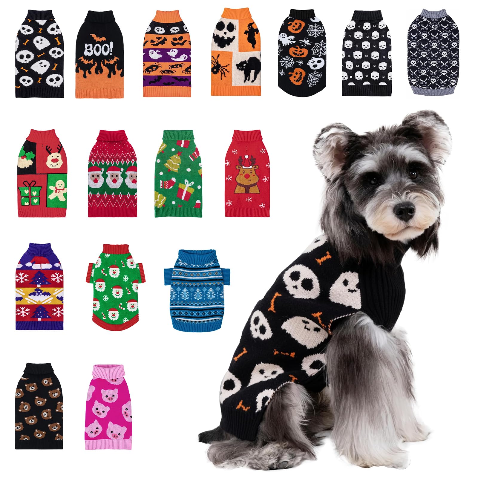 Sudadera CuteBone con calavera para perro, ideal para fiestas y fotos.