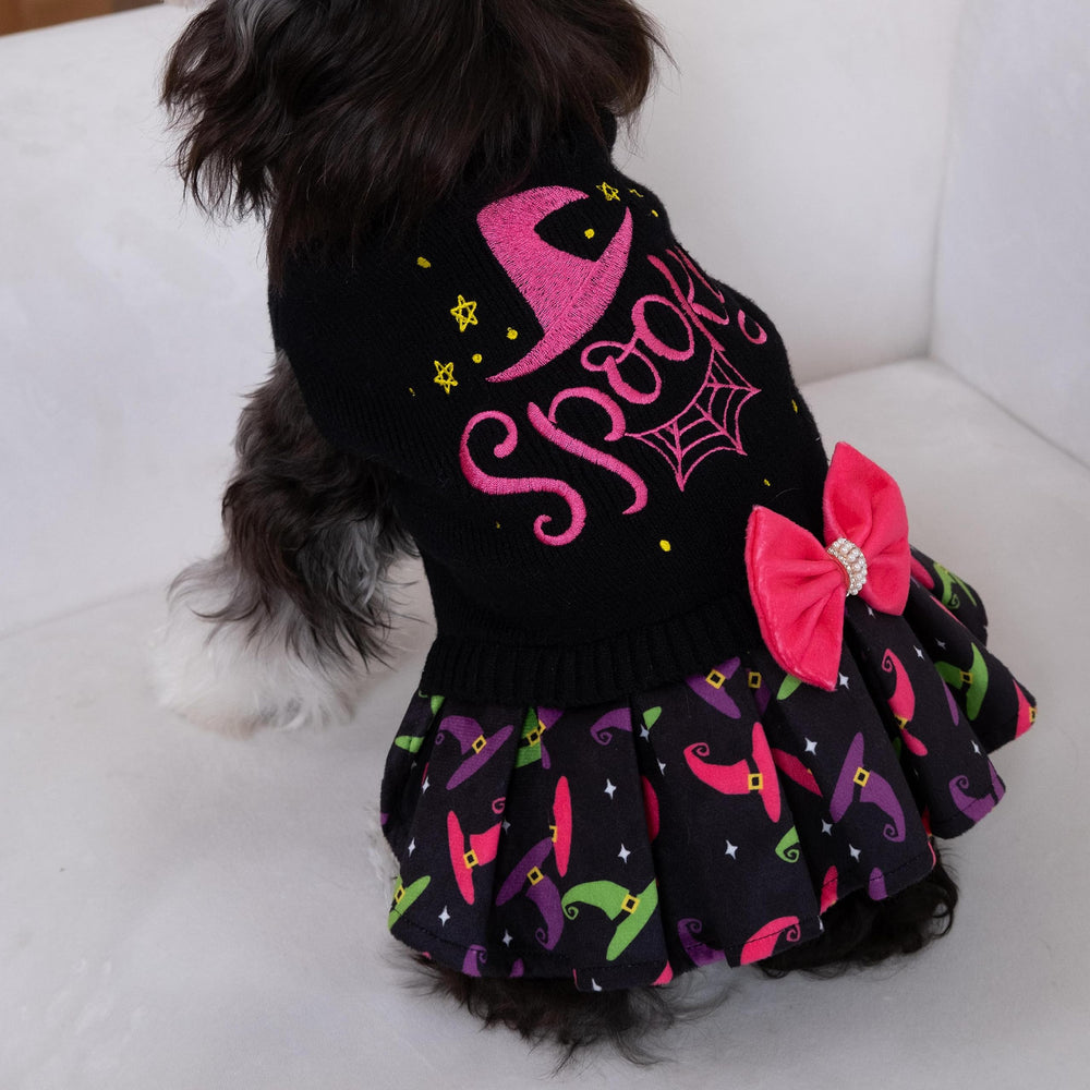 CuteBone suéter con agujero para correa, fácil de usar al salir a pasear