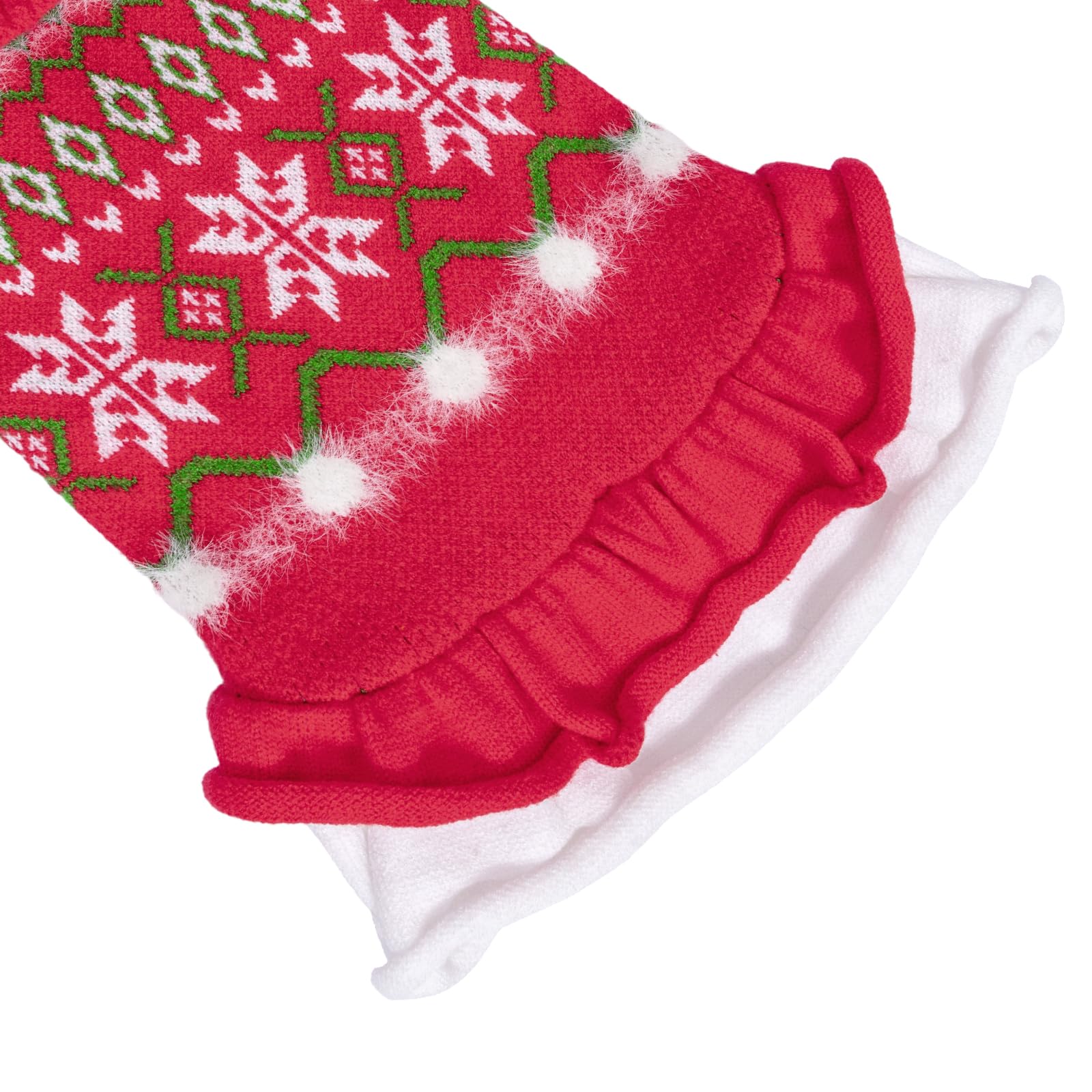 CuteBone suéter-dress para perro grande con detalle plegado
