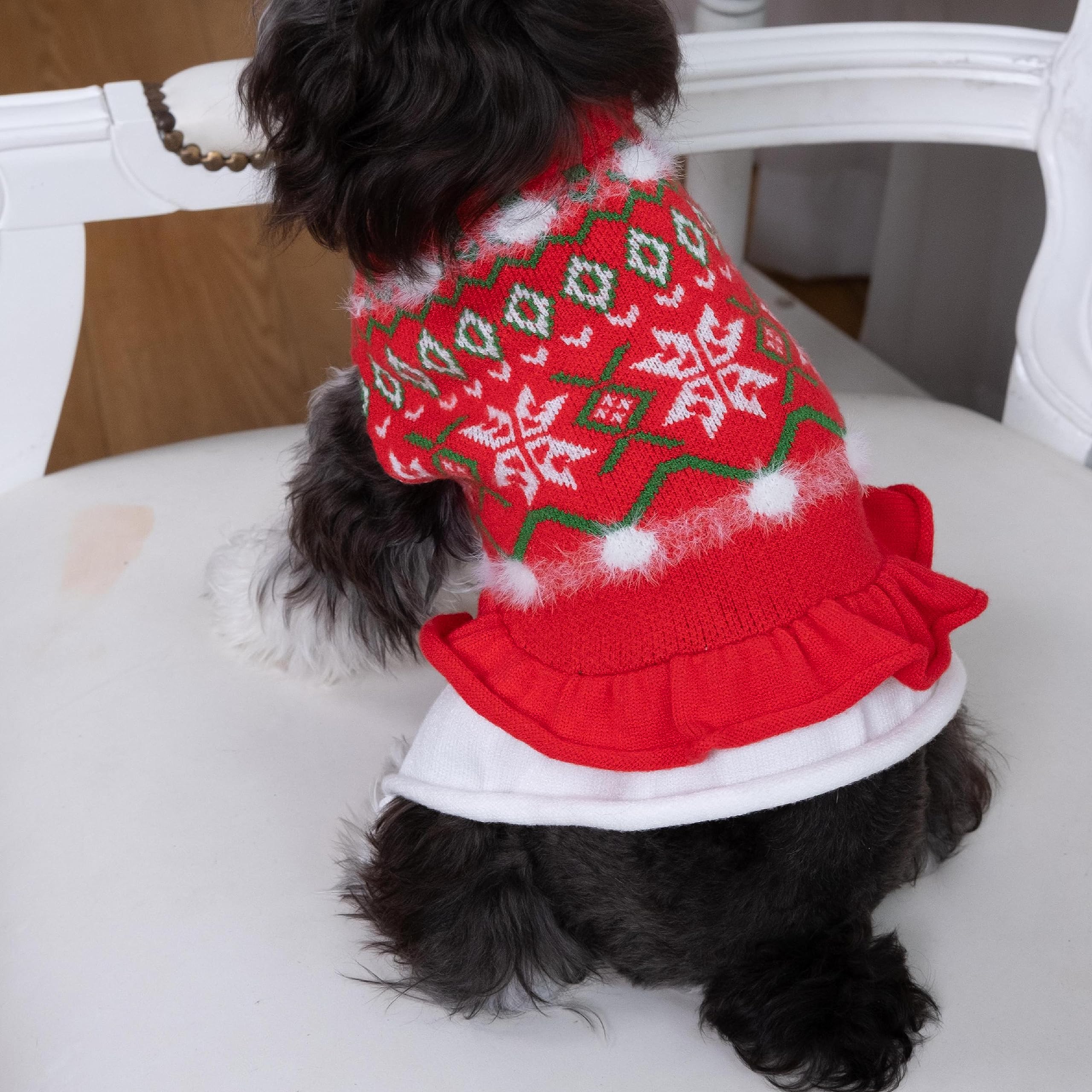 CuteBone suéter lavable a máquina para perro grande mantiene color y suavidad