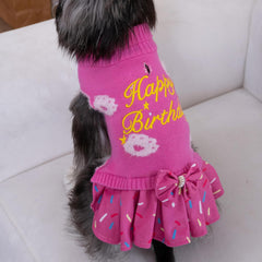 CuteBone sudadera rosa con agujero para correa, paseo práctico y cómodo.