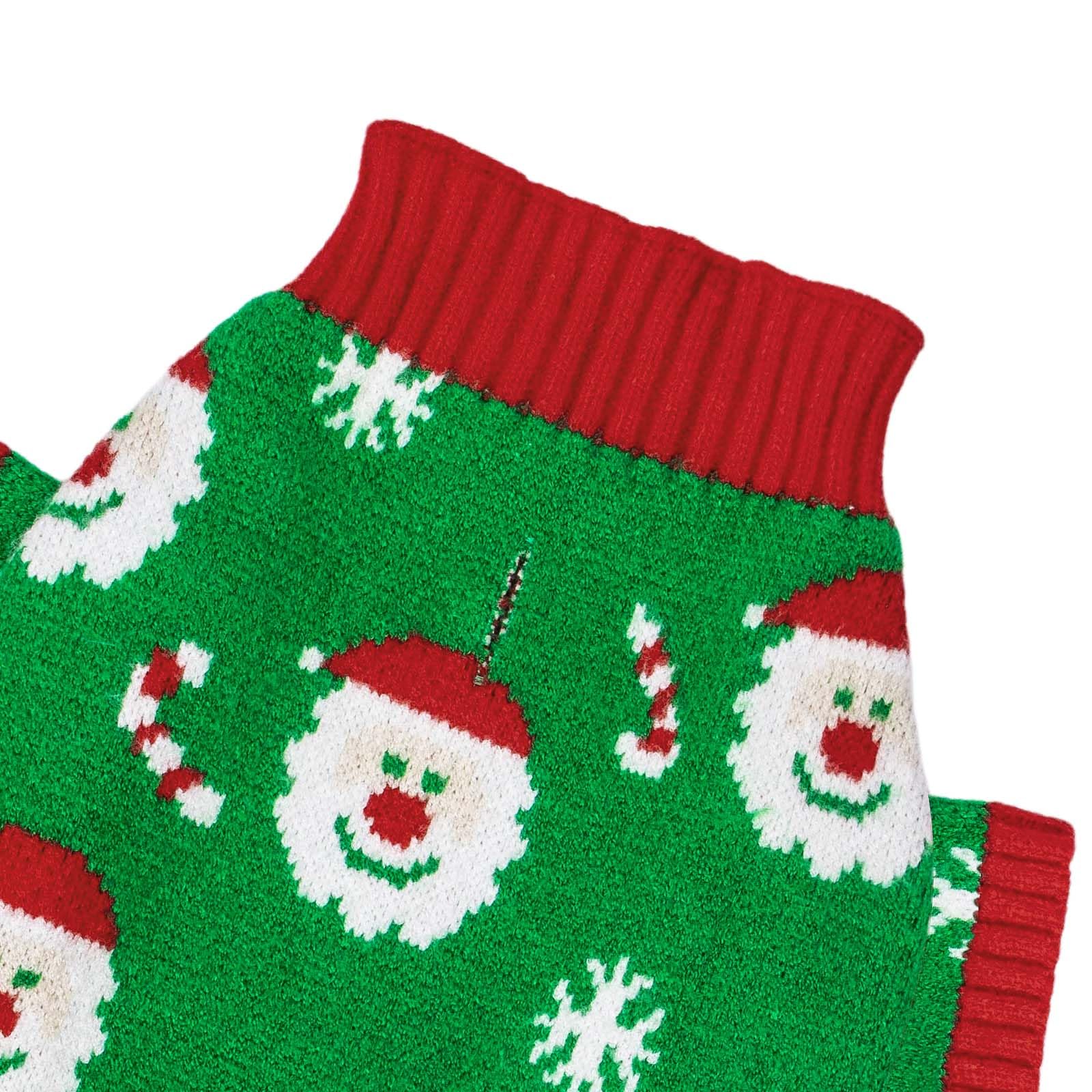 CuteBone suéter navideño verde, lavado a máquina para mantenimiento sencillo