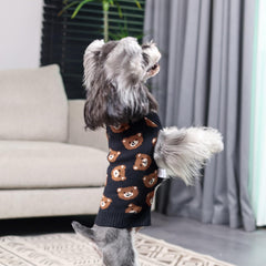 CuteBone suéter con hueco para correa, facilita el control durante paseos.