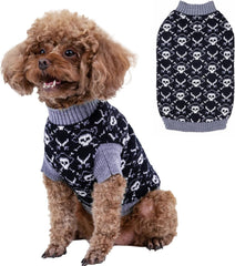 CuteBone suéter para perro pequeño con diseño calavera, perfecto para sesiones de fotos