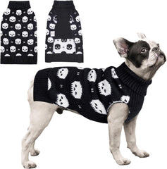 CuteBone suéter para perro pequeño, vista frontal y cálido para paseos