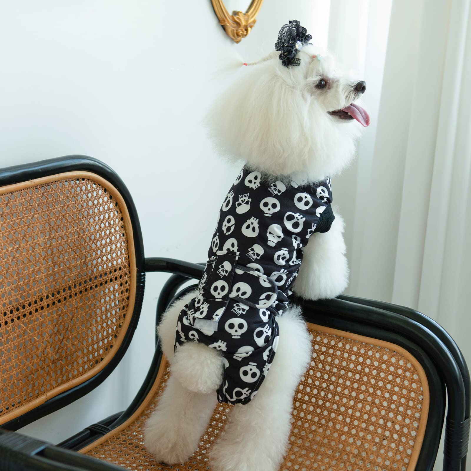 CuteBone talla recuperación para perros, guía de tallas para ajuste cómodo.