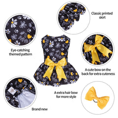 CuteBone vestido malla ligero para perro pequeño, cómodo en días calurosos.