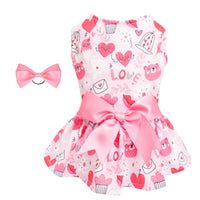 CuteBone vestido malla para perro pequeño, vista frontal, ligero y transpirable para verano.