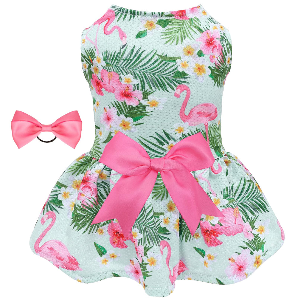 CuteBone vestido malla para perro talla pequeña, ideal para paseos veraniegos y fotos