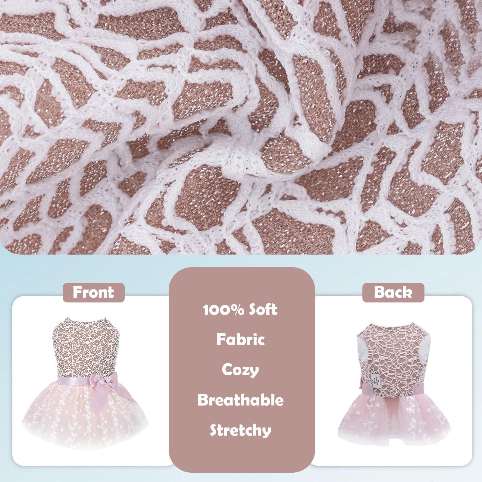 Vestido CuteBone para perrito, tejido suave y cómodo para todo momento