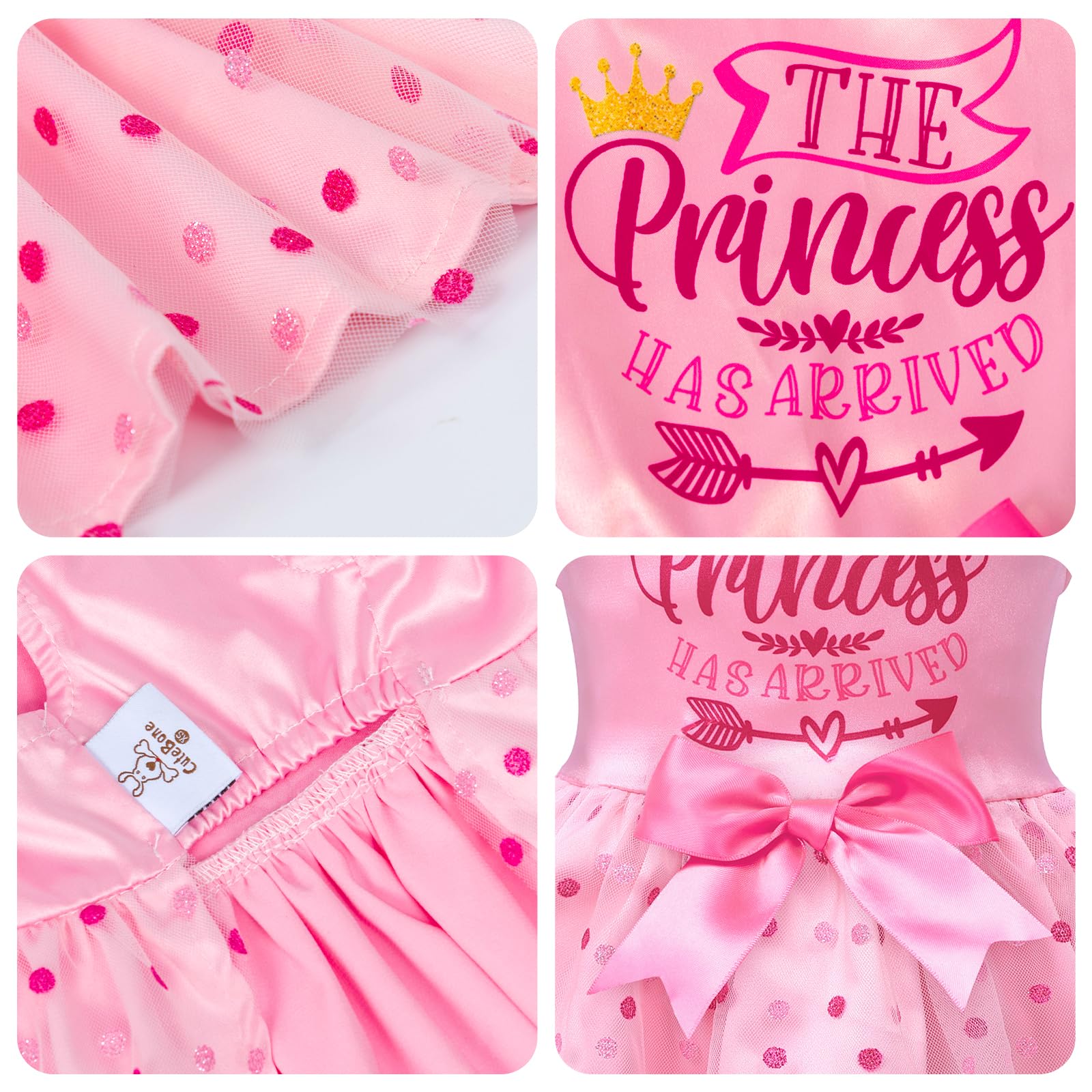CuteBone XS vestido para perro, ajuste cómodo en razas pequeñas.