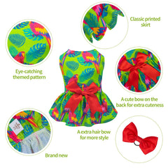 Vestido pullover CuteBone para perrito XXS, fácil de colocar.
