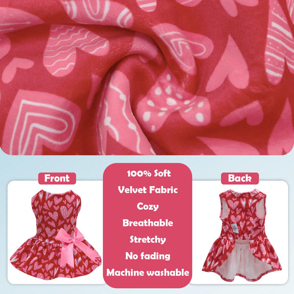CuteBone vestido elegante para perros pequeños, duradero y fácil de lavar.