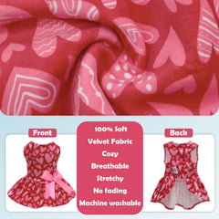 CuteBone vestido elegante para perros pequeños, duradero y fácil de lavar.
