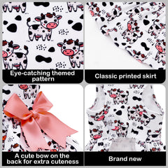 CuteBone vestido de terciopelo para perro pequeño, vista frontal, cómodo para todo el día