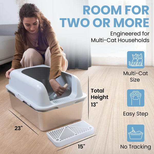 CVG GOODS XL uso diario en hogares multi-gatos con menos olores y suciedad.