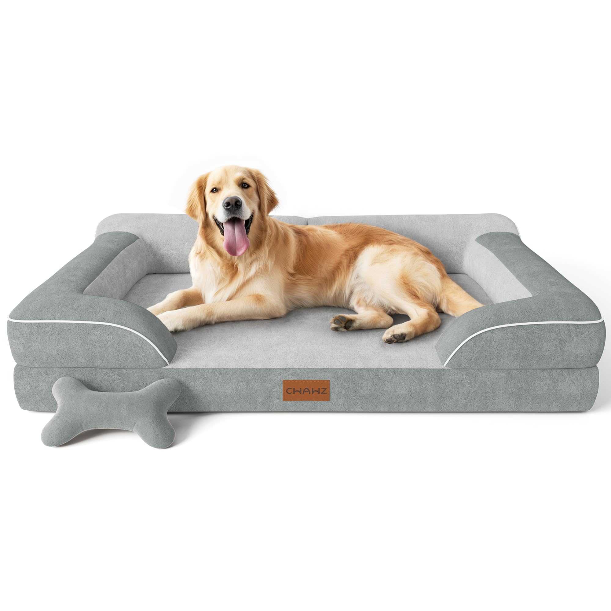 CWAWZ cama para perro extragrande ortopédica con gel enfriante para articulaciones